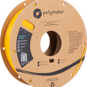 פילמנט גמיש צהוב 750 גרם 1.75 מ"מ - POLYFLEX TPU 95A YELLOW