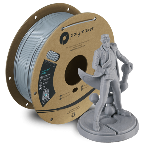 פילמנט אפור 1 ק"ג 1.75 מ"מ- POLYLITE PETG GREY