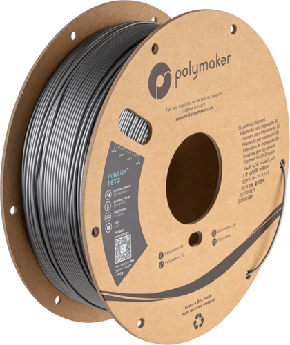 פילמנט כסוף 1 ק"ג 1.75 מ"מ - POLYLITE PETG Silver