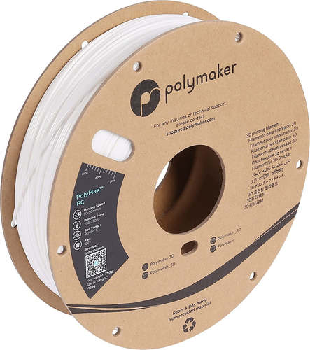 פילמנט לבן מחוזק 750 גרם 1.75 מ"מ- PolyMax PC Black