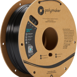 פילמנט שחור 1 ק"ג 1.75 מ"מ- POLYLITE PETG BLACK
