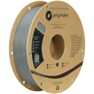 פילמנט גמיש אפור 750 גרם 1.75 מ"מ- PolyFlex TPU 95A Grey